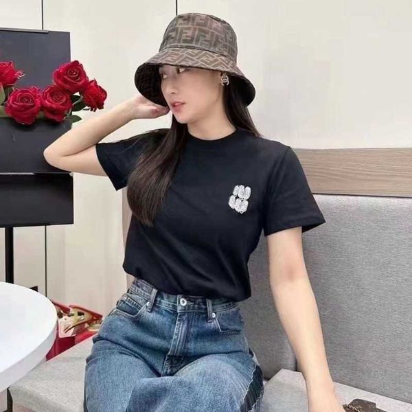 summer new round neck t shirt casual loose short sleeved shirt designer t shirt letter diamond tee womens clothing, White
summer new round neck t shirt casual loose short sleeved shirt designer t shirt letter diamond tee womens clothing, White