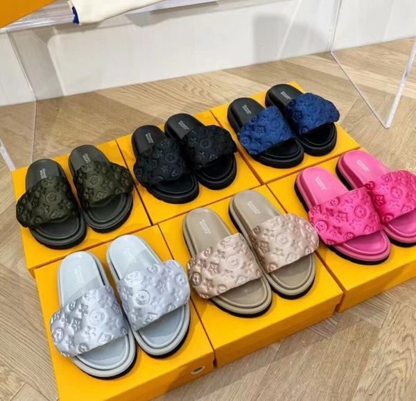 pool pillow designer sandals famous summer fashion slides designer slides women shoes flip flop flat mules slipper padded front strap slippe, Black
pool pillow designer sandals famous summer fashion slides designer slides women shoes flip flop flat mules slipper padded front strap slippe, Black