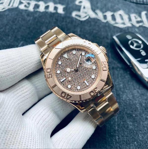 men's watch 40mm master design diamond face mechanical movement 904l stainless steel luminous waterproof fashion classic watch, Slivery;brown
men's watch 40mm master design diamond face mechanical movement 904l stainless steel luminous waterproof fashion classic watch, Slivery;brown