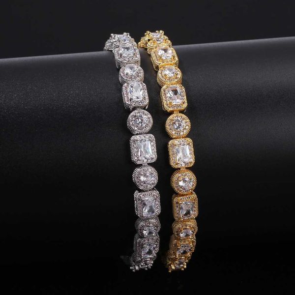 hip hop professional supplier 2019 new launched round square stone mix gold platinum handmade inlaid iced out fancy bracelet, Silver
hip hop professional supplier 2019 new launched round square stone mix gold platinum handmade inlaid iced out fancy bracelet, Silver