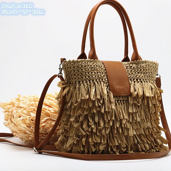 factory wholesale ladies shoulder bags 2 colors outdoor holiday beach leisure straw handbag simple joker tassel handbags hand-woven fashion
factory wholesale ladies shoulder bags 2 colors outdoor holiday beach leisure straw handbag simple joker tassel handbags hand-woven fashion