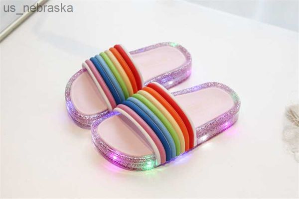 designer flip flops ins led rainbow kids glitter slippers summer children flashing jelly sandals sequins sandals girls shoes a5801 l230518, Black;grey
designer flip flops ins led rainbow kids glitter slippers summer children flashing jelly sandals sequins sandals girls shoes a5801 l230518, Black;grey
