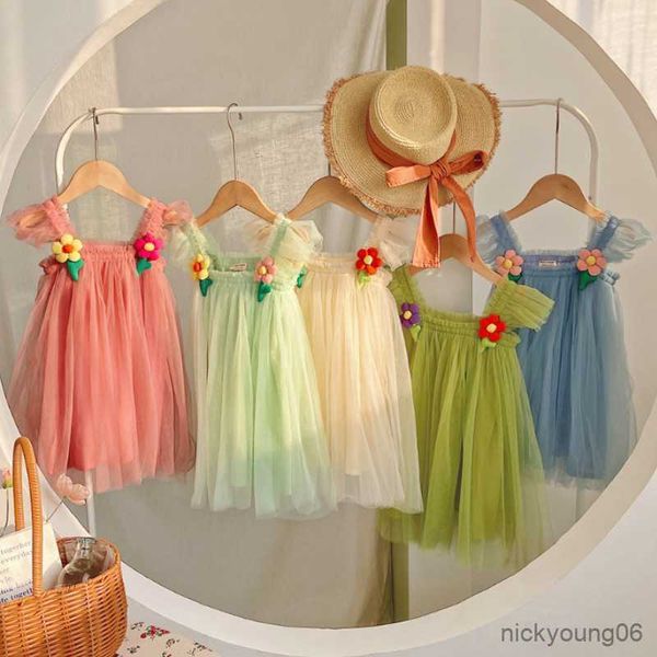 girl's dresses beautiful three-dimensional flower girls mesh dress 2023 summer new flying sleeve baby birthday party princess r230612, Red;yellow
girl's dresses beautiful three-dimensional flower girls mesh dress 2023 summer new flying sleeve baby birthday party princess r230612, Red;yellow