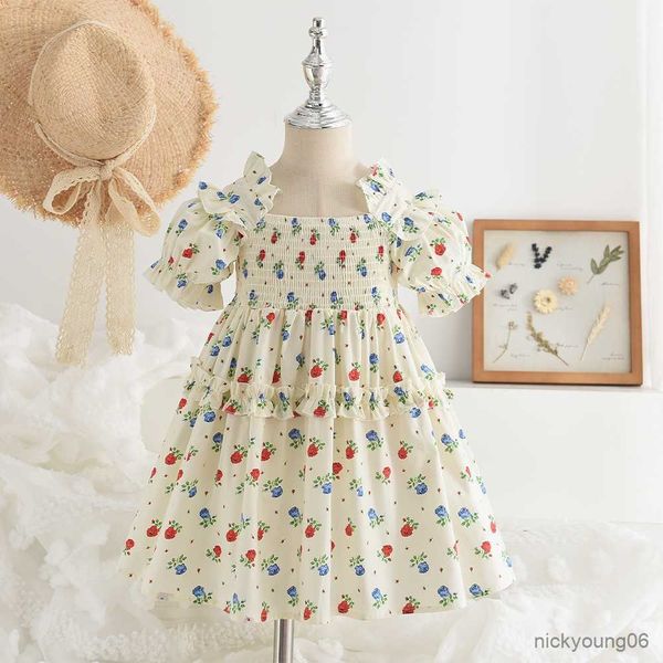 girl's dresses new girls casual baby girl summer floral dress with ruffles princess birthday vestidos kids clothes r230612, Red;yellow
girl's dresses new girls casual baby girl summer floral dress with ruffles princess birthday vestidos kids clothes r230612, Red;yellow