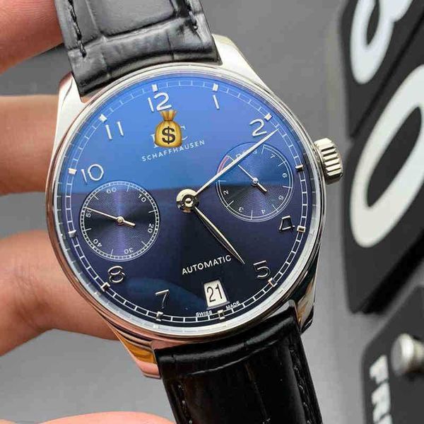 iwc watch pilot portugal seven chain blue face portuguese men's leisure sports business fashion automatic mechanical watch, Slivery;golden
iwc watch pilot portugal seven chain blue face portuguese men's leisure sports business fashion automatic mechanical watch, Slivery;golden