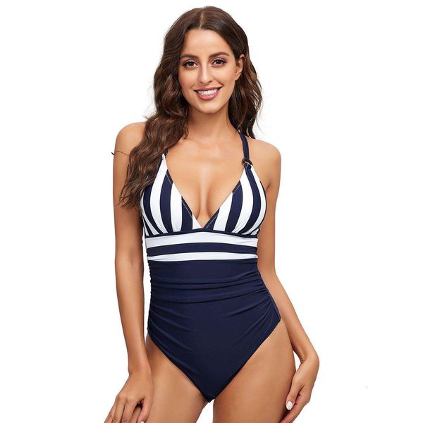 swimsuit womens color block sling backless one piece deep v striped wholesale, White;black
swimsuit womens color block sling backless one piece deep v striped wholesale, White;black