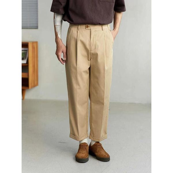 pants 2022 japanese style men's fashion classic casual pants solid color business straight pants khaki color trousers, Black
pants 2022 japanese style men's fashion classic casual pants solid color business straight pants khaki color trousers, Black