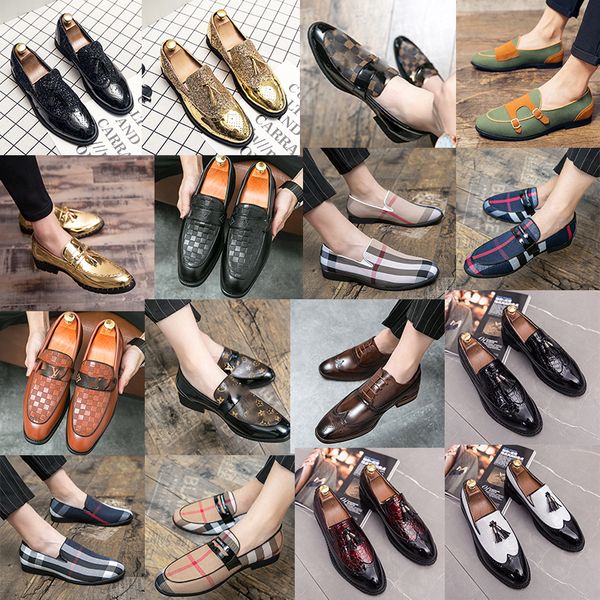 luxury brand leffer shoes black brown plaid l leather shoes party pointed toe formal wear shoes dress shoes office business shoes size 38-48
luxury brand leffer shoes black brown plaid l leather shoes party pointed toe formal wear shoes dress shoes office business shoes size 38-48