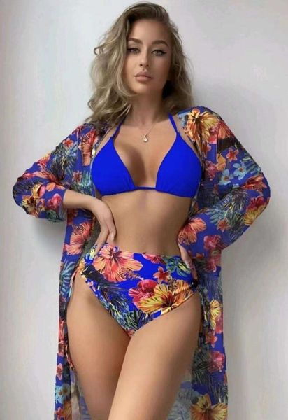 digital printing halter high waist multi color bikini mesh three piece swimsuit women, White;black
digital printing halter high waist multi color bikini mesh three piece swimsuit women, White;black