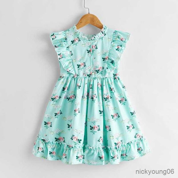 girl's dresses new summer dress children and style princess kids fly-sleeve flower pattern blue clothes r230612, Red;yellow
girl's dresses new summer dress children and style princess kids fly-sleeve flower pattern blue clothes r230612, Red;yellow