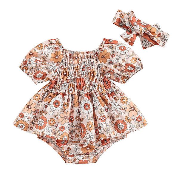 jumpsuits baby girls printed short sleeve cotton one piece summer toddler girls' clothing headband g220606, Blue
jumpsuits baby girls printed short sleeve cotton one piece summer toddler girls' clothing headband g220606, Blue