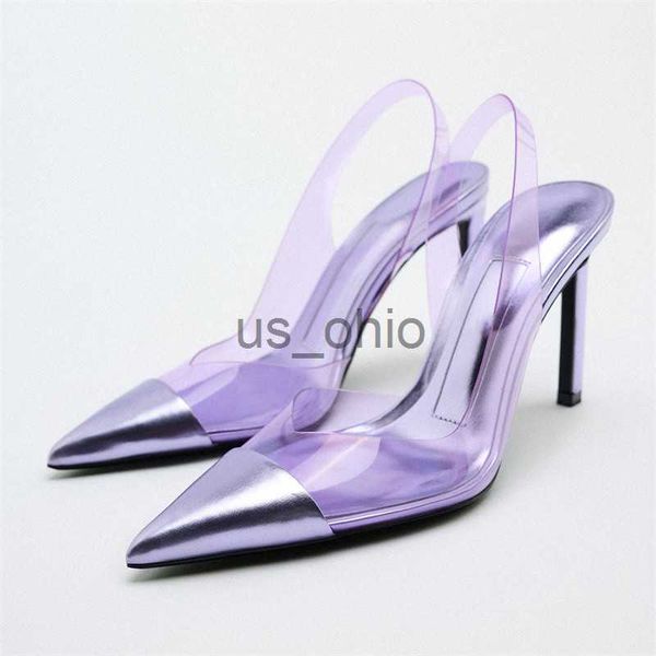 sandals traf za women sandals 2023 purple transparent pointed toe high heels shoes fashion slingback woman pump mules summer sandal j230612, Black
sandals traf za women sandals 2023 purple transparent pointed toe high heels shoes fashion slingback woman pump mules summer sandal j230612, Black