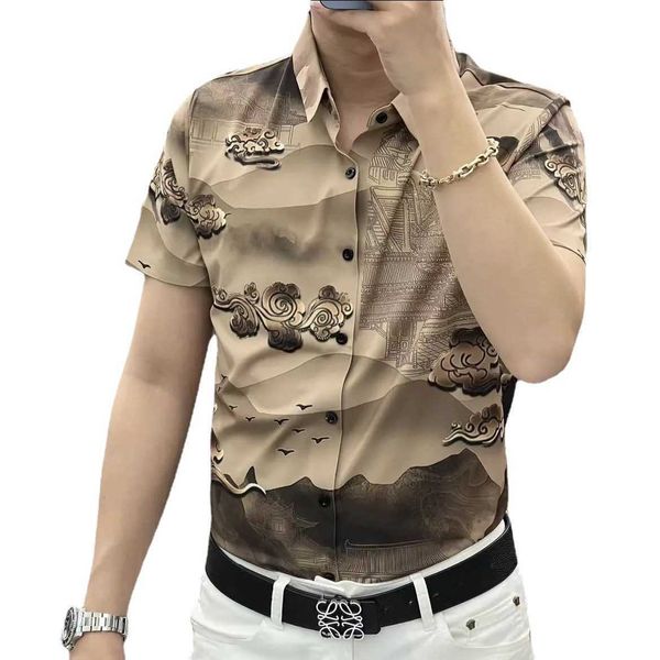 dadi summer new men's short sleeve shirt fashion trend casual versatile iron 2023{category}, White;black
dadi summer new men's short sleeve shirt fashion trend casual versatile iron 2023{category}, White;black