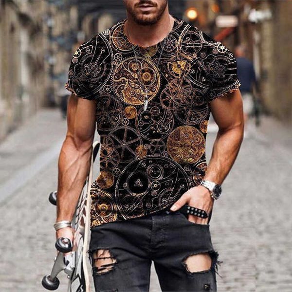 2022 new 3d digital printing short sleeve fashion trend men's t-shirtdruf, White;black
2022 new 3d digital printing short sleeve fashion trend men's t-shirtdruf, White;black