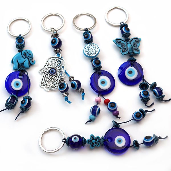 blue evil eye keychain butterfly elephant palm charms key ring for women men pendant bag car key accessories, Slivery;golden
blue evil eye keychain butterfly elephant palm charms key ring for women men pendant bag car key accessories, Slivery;golden