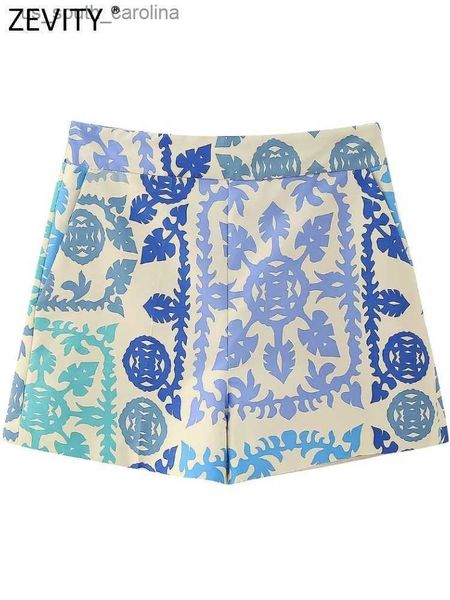 zevity new 2023 women fashion patchwork floral print pockets shorts femme side zipper casual slim summer pants mujer p4214 l230522, White;black
zevity new 2023 women fashion patchwork floral print pockets shorts femme side zipper casual slim summer pants mujer p4214 l230522, White;black