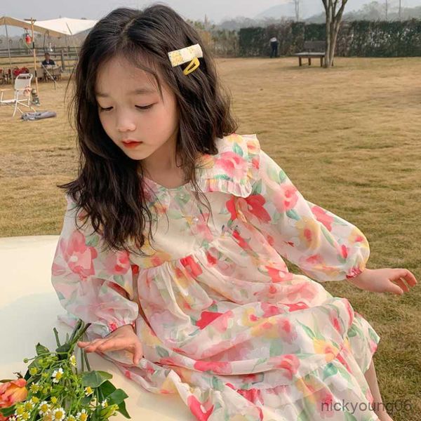 girl's dresses girls' romantic big flower dress 2023 new style children's in spring and summer 2-8 old clothes r230612, Red;yellow
girl's dresses girls' romantic big flower dress 2023 new style children's in spring and summer 2-8 old clothes r230612, Red;yellow