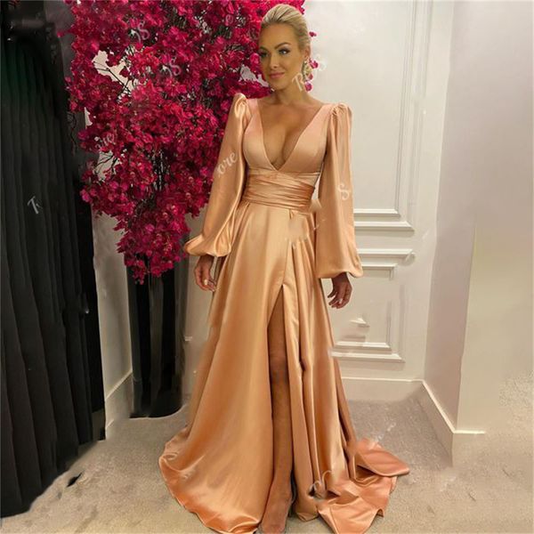 orange a line evening dresses stain charming prom gowns long sleeves v neck party with high split vestidos de noche, Black;red
orange a line evening dresses stain charming prom gowns long sleeves v neck party with high split vestidos de noche, Black;red