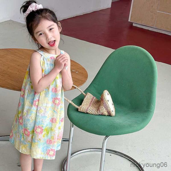 girl's dresses girl dress children's flower sleeveless sundress printed ropa girls clothes r230612, Red;yellow
girl's dresses girl dress children's flower sleeveless sundress printed ropa girls clothes r230612, Red;yellow