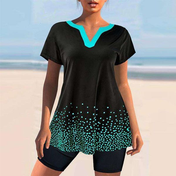 tankini printed v neck half swimwears sleeve oversize cover belly swimsuit for women, White;black
tankini printed v neck half swimwears sleeve oversize cover belly swimsuit for women, White;black