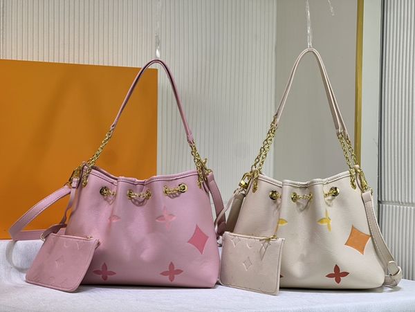 summer bundle pink summer strap tote luxury drawstring bag with detachable zipper bag designer women's shoulder bag embossed leather gr
summer bundle pink summer strap tote luxury drawstring bag with detachable zipper bag designer women's shoulder bag embossed leather gr