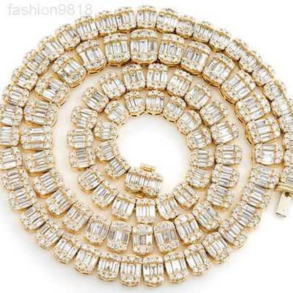 iced out hiphop 9mm baguette tennis chain real moissanite diamond baguette tennis necklace, Silver
iced out hiphop 9mm baguette tennis chain real moissanite diamond baguette tennis necklace, Silver