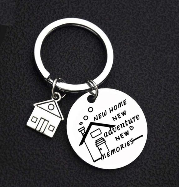 new home new adventures keychains creative house charms titanium stainless steel key chains keyring housewarming gifts3092365, Silver
new home new adventures keychains creative house charms titanium stainless steel key chains keyring housewarming gifts3092365, Silver