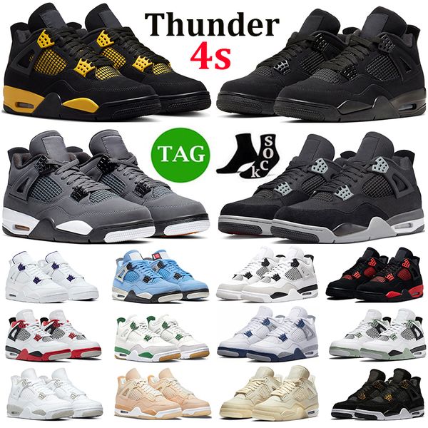 with box men women 4 basketball shoes 4s thunder black cat red thunder military black infrared lightning shimmer mens trainer sports sneaker
with box men women 4 basketball shoes 4s thunder black cat red thunder military black infrared lightning shimmer mens trainer sports sneaker
