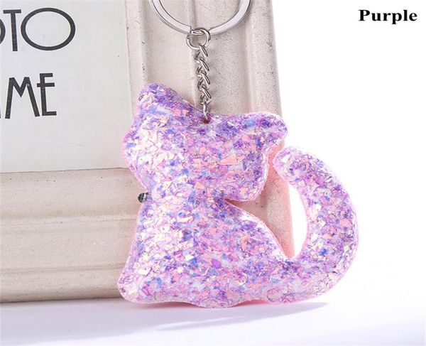 lovely cat shape sequins glitter key chain for women handbag pendant keychain car keyring fashion jewelry 2977287, Silver
lovely cat shape sequins glitter key chain for women handbag pendant keychain car keyring fashion jewelry 2977287, Silver
