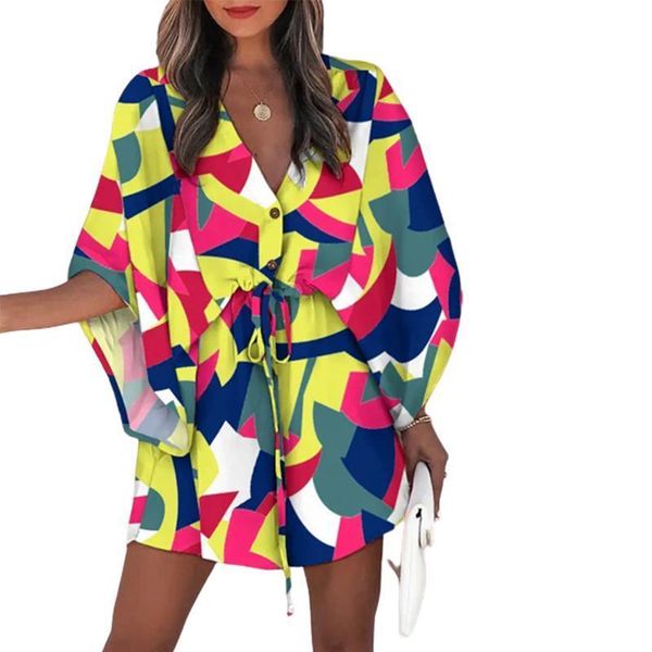 casual boho dresses for womens 2023 summer loose print v-neck batwing sleeve lace-up dresses irregular womens mini dress, White;black
casual boho dresses for womens 2023 summer loose print v-neck batwing sleeve lace-up dresses irregular womens mini dress, White;black