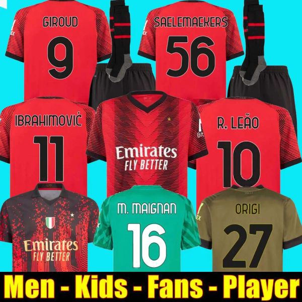 ibrahimovic 23 24 koche soccer jerseys ac milans giroud de ketelaere r. leao tonali theo football shirt special fourth 4th men kids kit unif, Black;yellow
ibrahimovic 23 24 koche soccer jerseys ac milans giroud de ketelaere r. leao tonali theo football shirt special fourth 4th men kids kit unif, Black;yellow