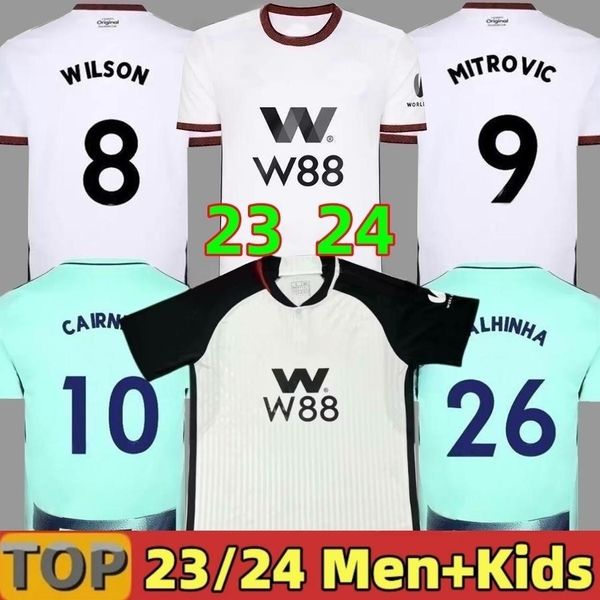 2023 2024 kebano mitrovic soccer jerseys 22 23 24 home away cairney wilson muniz j. palhinha robinson sef men kids kit white blue football s, Black;yellow
2023 2024 kebano mitrovic soccer jerseys 22 23 24 home away cairney wilson muniz j. palhinha robinson sef men kids kit white blue football s, Black;yellow