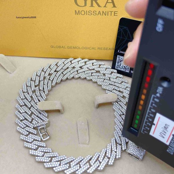 14mm width men's silver moissanite diamond men necklace jewelry hip hop iced out cuban link chain
14mm width men's silver moissanite diamond men necklace jewelry hip hop iced out cuban link chain