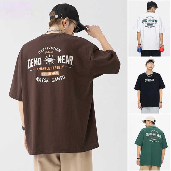 han lu men's american printed short sleeve t-shirt men's summer new fashion brand loose cotton couple t-shirt, White;black
han lu men's american printed short sleeve t-shirt men's summer new fashion brand loose cotton couple t-shirt, White;black
