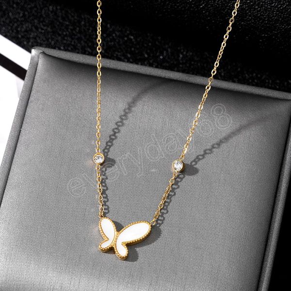 stainless steel butterfly pendant sweet necklace for women crystal chain necklaces choker fashion jewelry gifts, Silver
stainless steel butterfly pendant sweet necklace for women crystal chain necklaces choker fashion jewelry gifts, Silver