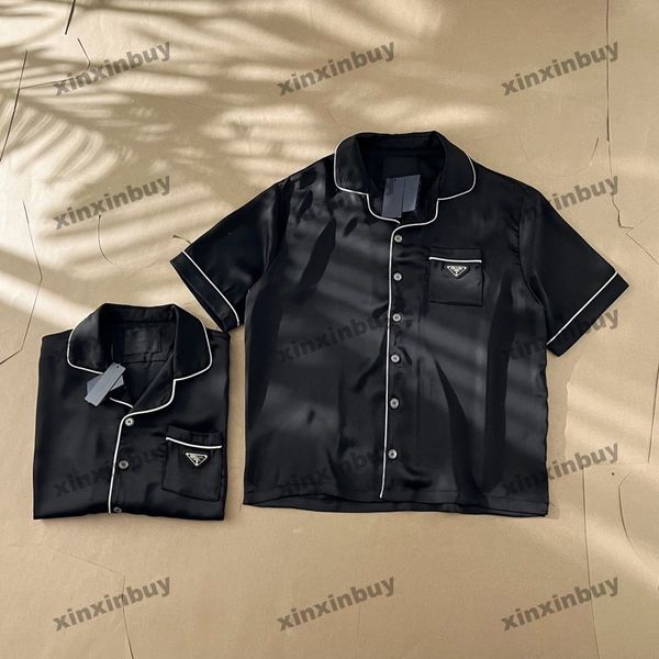xinxinbuy men designer tee t shirt 23ss silk metal triangle label pattern pocket short sleeve cotton women black white s-xl, Black;brown
xinxinbuy men designer tee t shirt 23ss silk metal triangle label pattern pocket short sleeve cotton women black white s-xl, Black;brown