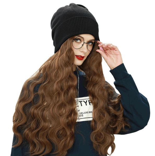 24-inch integrated wig beanie stylish knit cap variety of unique styles soft cozy interior ideal for winter great for gifting durable hair s, Black
24-inch integrated wig beanie stylish knit cap variety of unique styles soft cozy interior ideal for winter great for gifting durable hair s, Black