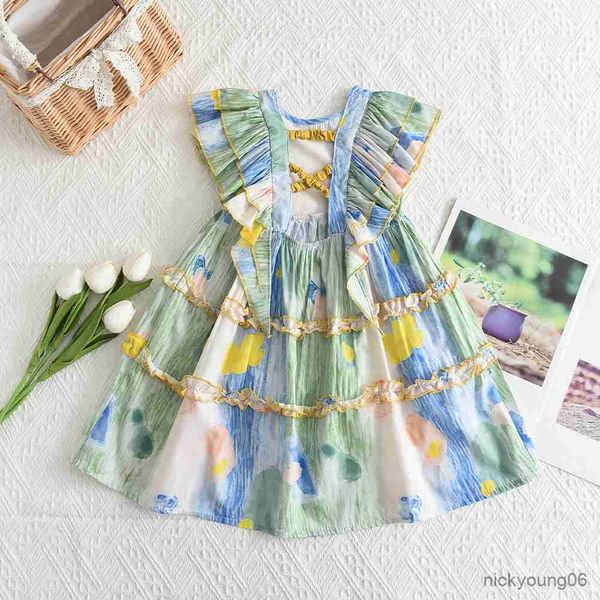 girl's dresses summer girls casual princess dress birthday party kids clothes floral print children's clothing r230612, Red;yellow
girl's dresses summer girls casual princess dress birthday party kids clothes floral print children's clothing r230612, Red;yellow