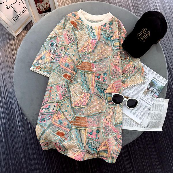 t-shirt new european bling bling women long tees women chic lady sequines tshirts femme embroidery tshirts lady sequined tshirts, White
t-shirt new european bling bling women long tees women chic lady sequines tshirts femme embroidery tshirts lady sequined tshirts, White