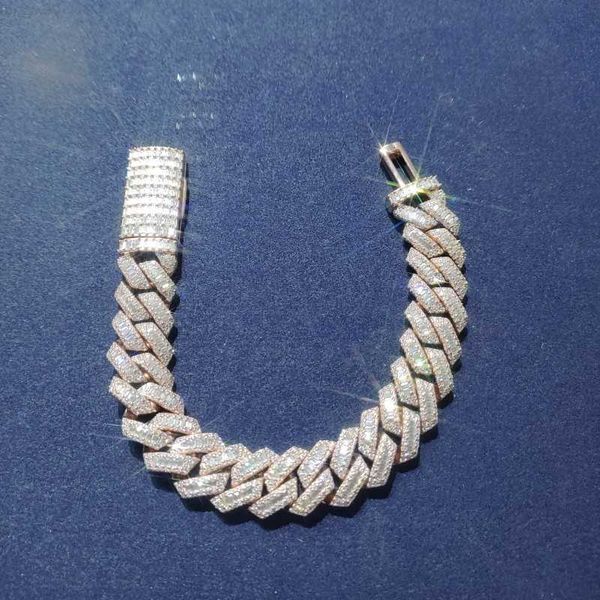 hip hop jewelry 18k rose gold plated silver 925 custom cuban link bracelet moissanite cuban bracelet men
hip hop jewelry 18k rose gold plated silver 925 custom cuban link bracelet moissanite cuban bracelet men