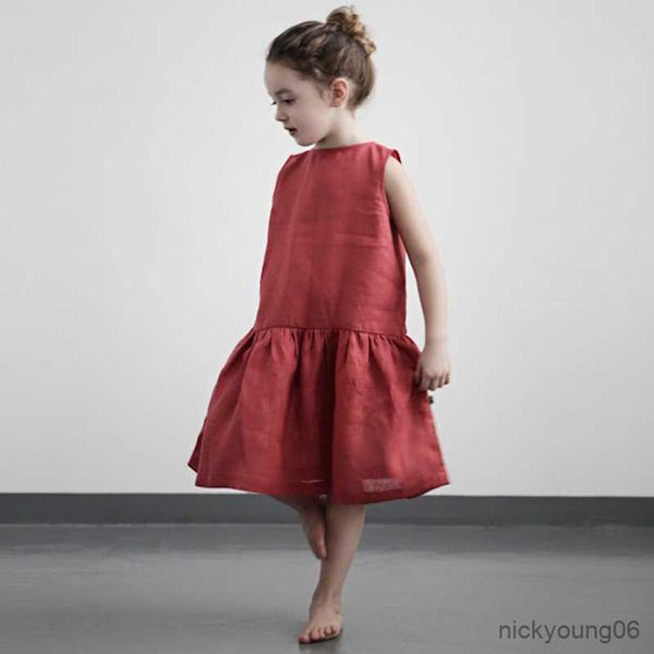 girl's dresses girls' cotton and retro sleeveless dress summer new toddler baby girl ruffled casual loose r230612, Red;yellow
girl's dresses girls' cotton and retro sleeveless dress summer new toddler baby girl ruffled casual loose r230612, Red;yellow