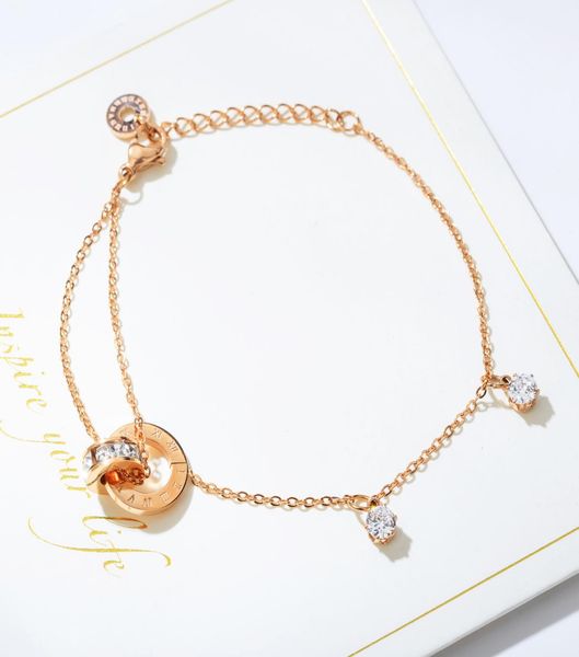 di350 simple double layer diamond bracelet titanium steel plated rose gold round ring interlocking circle slender ochain jewelry1609236, Golden;silver
di350 simple double layer diamond bracelet titanium steel plated rose gold round ring interlocking circle slender ochain jewelry1609236, Golden;silver