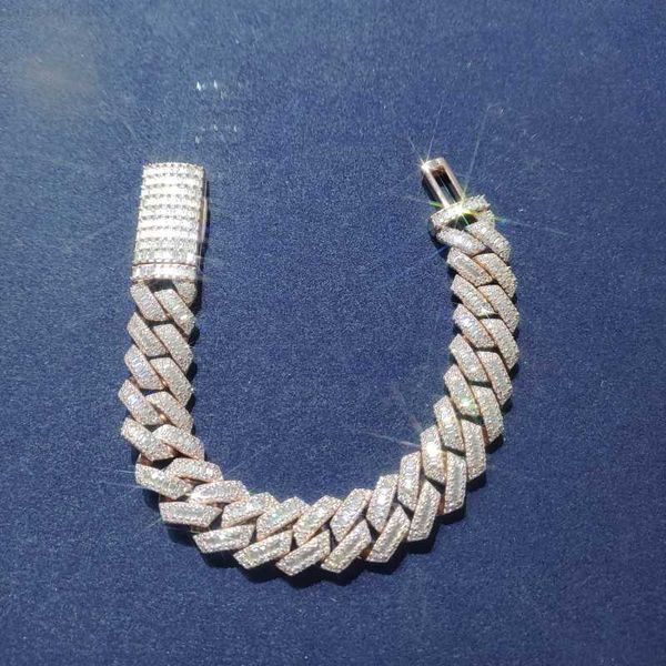hip hop jewelry 18k rose gold plated silver 925 custom cuban link bracelet moissanite cuban bracelet men
hip hop jewelry 18k rose gold plated silver 925 custom cuban link bracelet moissanite cuban bracelet men