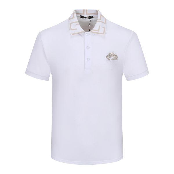 

2023 Designer Men's Polos Monclair Classical Shirts Men Luxury Polos Casual Mens T Shirt Snake Bee Letter Print Embroidery Fashion High Street Ma f9cM-3XL#ee, White