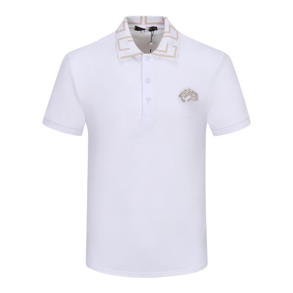 

2023 Designer Men's Polos Monclair Classical Shirts Men Luxury Polos Casual Mens T Shirt Snake Bee Letter Print Embroidery Fashion High Street Ma f9cM-3XL#ee, White