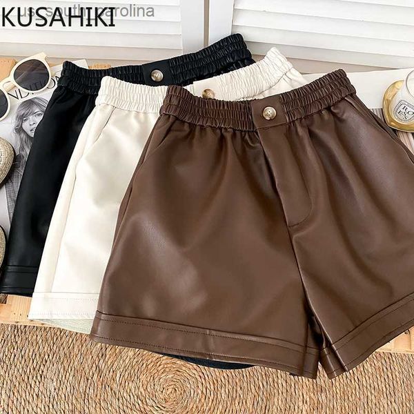 kusahiki pu leather woman shorts korean elastic high waist autumn winter 2023 new causal wide leg short femme fashion bottoms l230522, White;black
kusahiki pu leather woman shorts korean elastic high waist autumn winter 2023 new causal wide leg short femme fashion bottoms l230522, White;black