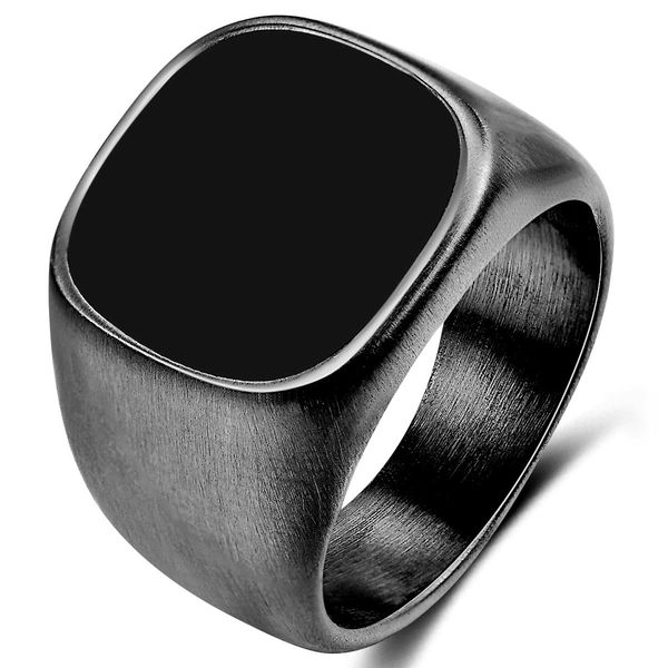vintage men rings 18k gold plated stainless steel black enamel square ring jewelry gift for men women boyfriend girlfriend yw209cg1565, Golden;silver
vintage men rings 18k gold plated stainless steel black enamel square ring jewelry gift for men women boyfriend girlfriend yw209cg1565, Golden;silver