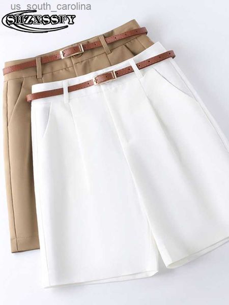 white suit women's summer shorts 2023 new casual solid sport shorts women's high waist loose buttons fashion women's shorts, White;black
white suit women's summer shorts 2023 new casual solid sport shorts women's high waist loose buttons fashion women's shorts, White;black