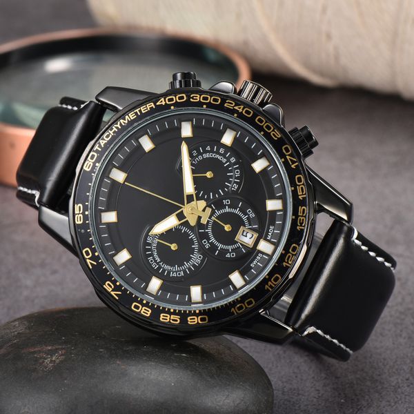 men's quartz watch, calf leather strap watch, full function racing timing function, fashionable and trendy men's aaa watch, Slivery;brown
men's quartz watch, calf leather strap watch, full function racing timing function, fashionable and trendy men's aaa watch, Slivery;brown