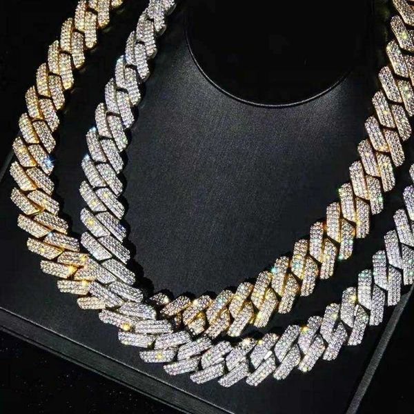 kibo hip hop bling jewelry 20mm vvs moissanite iced out cuban link 10k gold chain, Silver
kibo hip hop bling jewelry 20mm vvs moissanite iced out cuban link 10k gold chain, Silver
